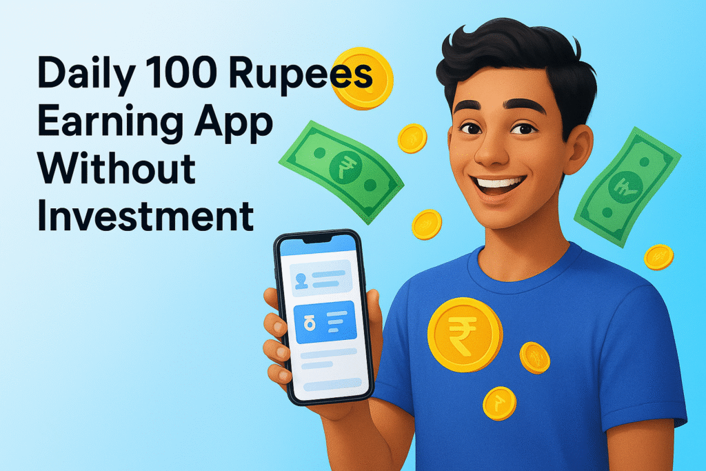 Daily 100 Rupees Earning App Without Investment