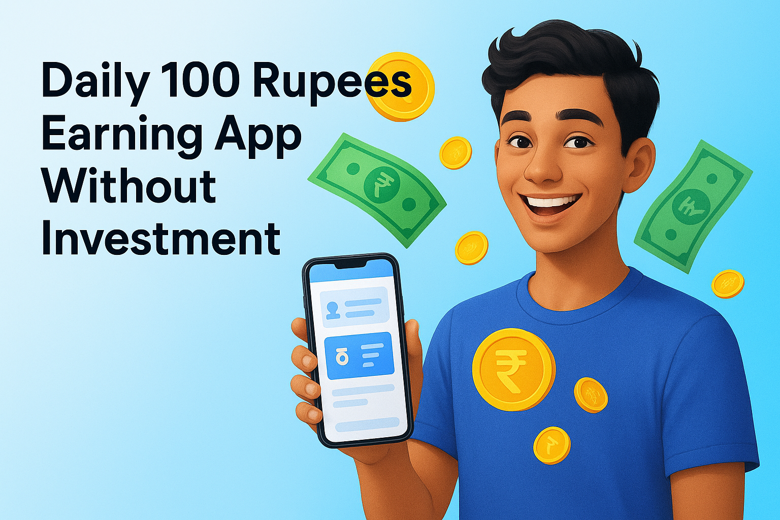 Daily 100 Rupees Earning App Without Investment
