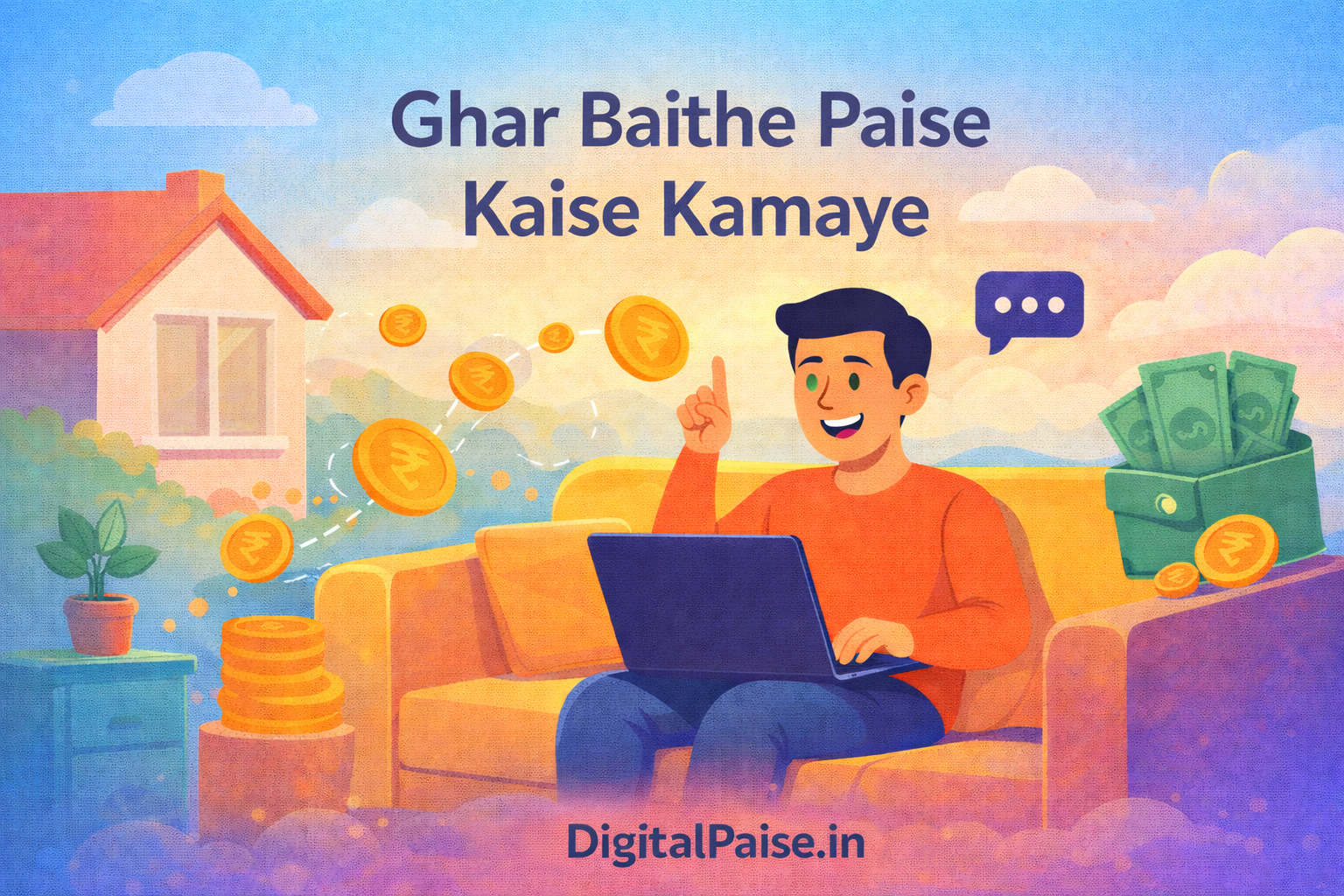 Ghar Baithe Paise Kaise Kamaye Post DigitalPaise.in