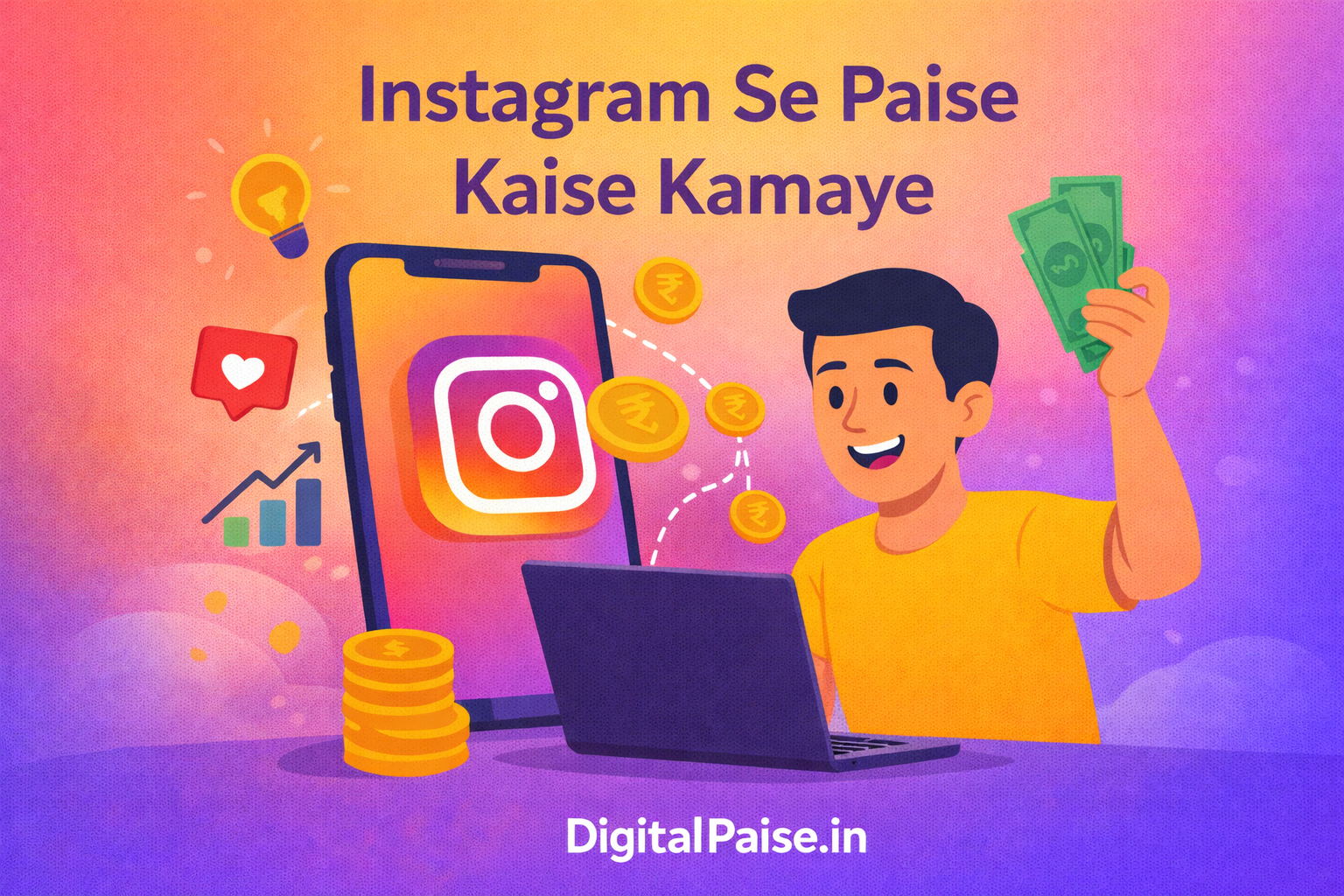 Instagram Se Paise Kaise Kamaye Post DigitalPaise.in