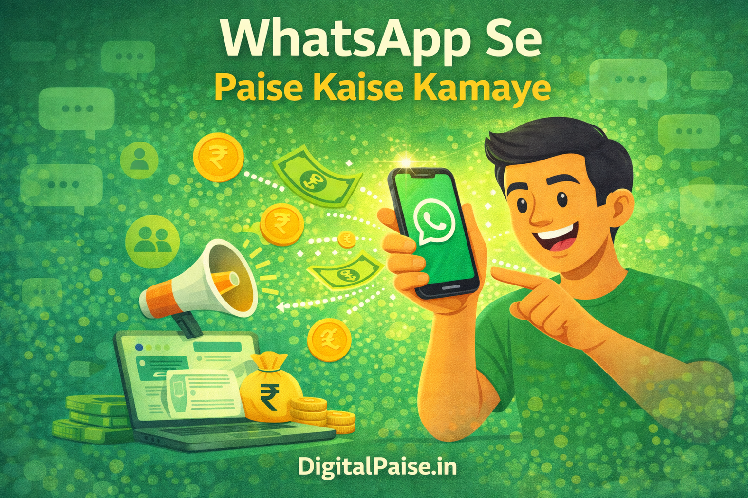 whatsapp se paise kaise kamaye Post DigitalPaise.in